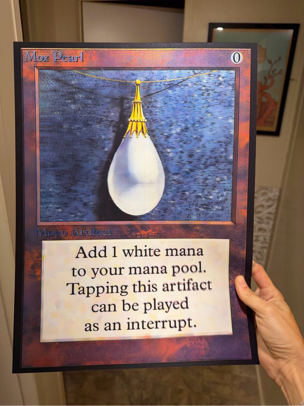 Magic the Gathering Mox Pearl, Jet & Emerald 3D Holographic Lenticular Poster